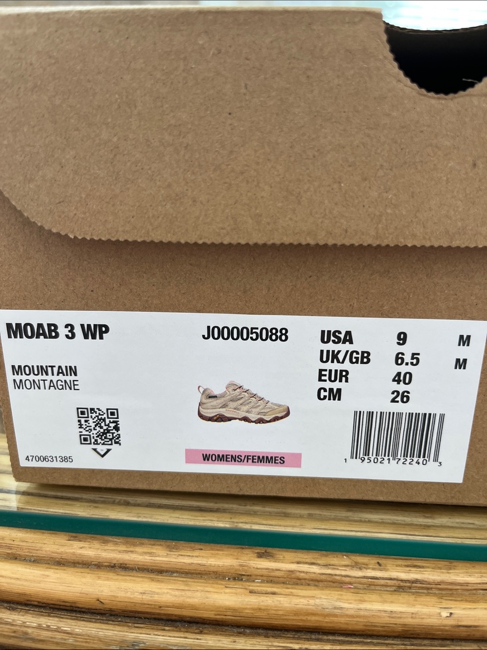 NIB - Women’s Merrell Moab 3 WATERPROOF Size 9 M - Mountain - Picture 13 of 13